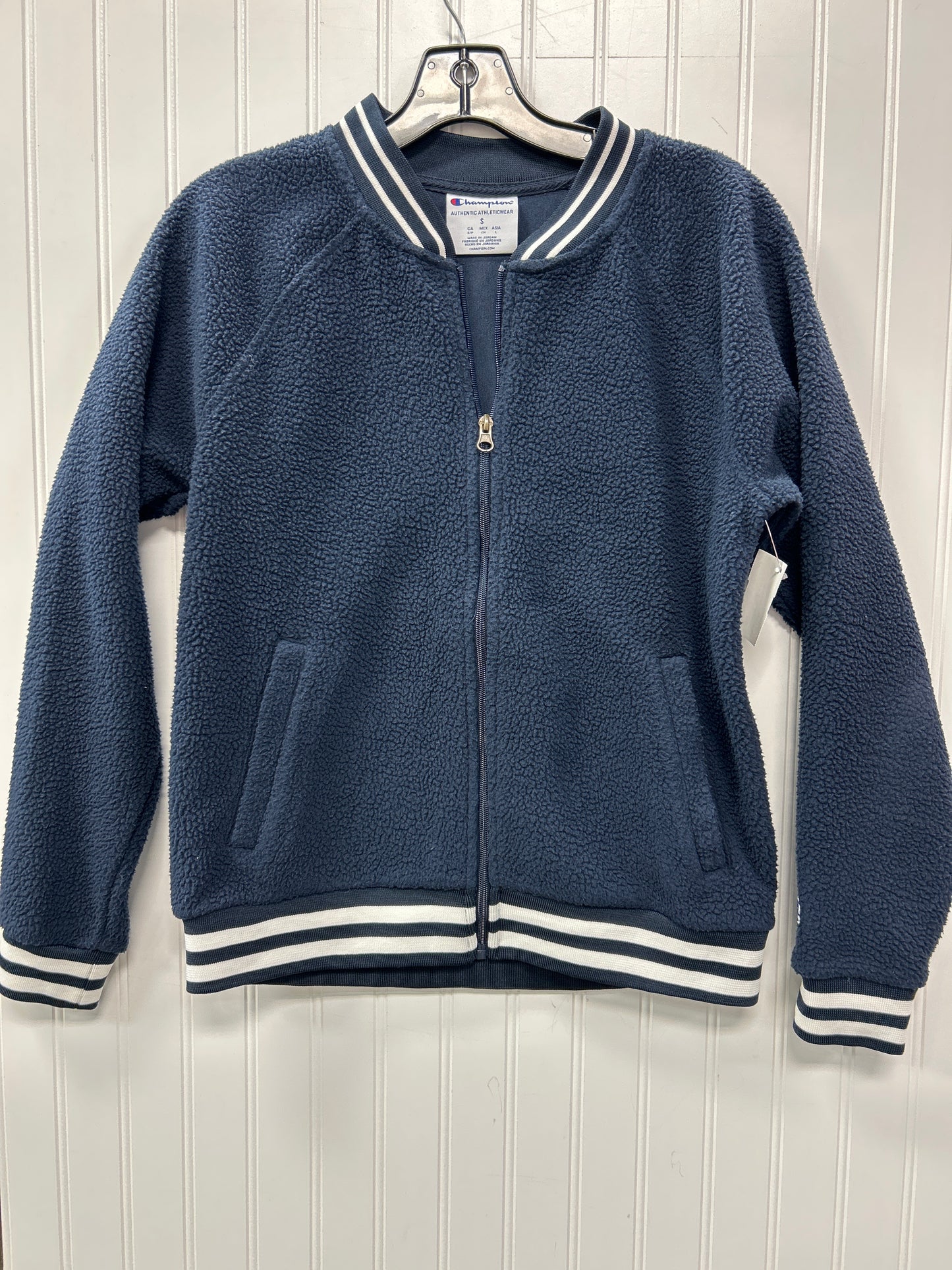 Athletic Jacket By Champion In Navy, Size:S