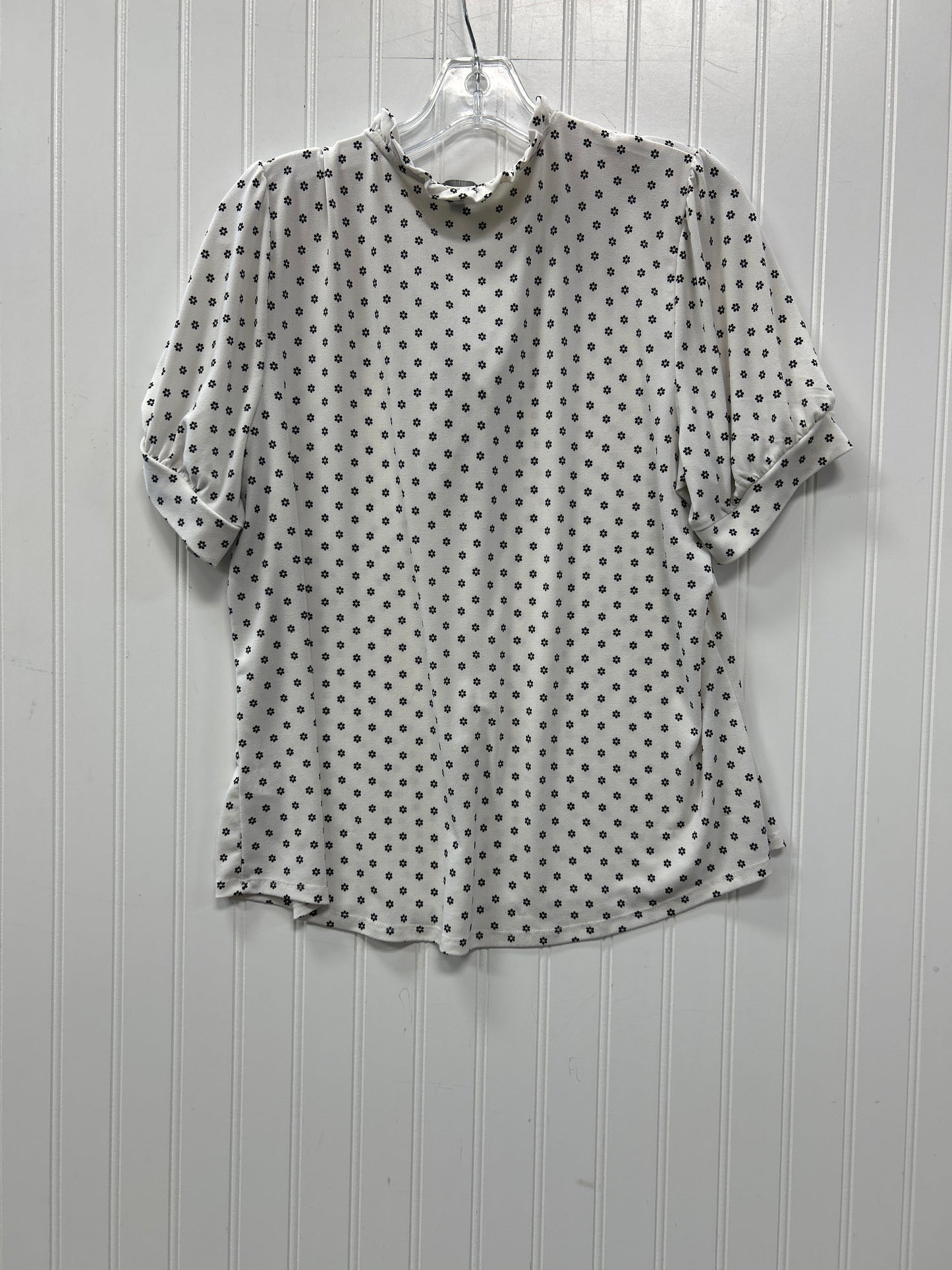 Top Ss By Adrianna Papell In Cream, Size:L