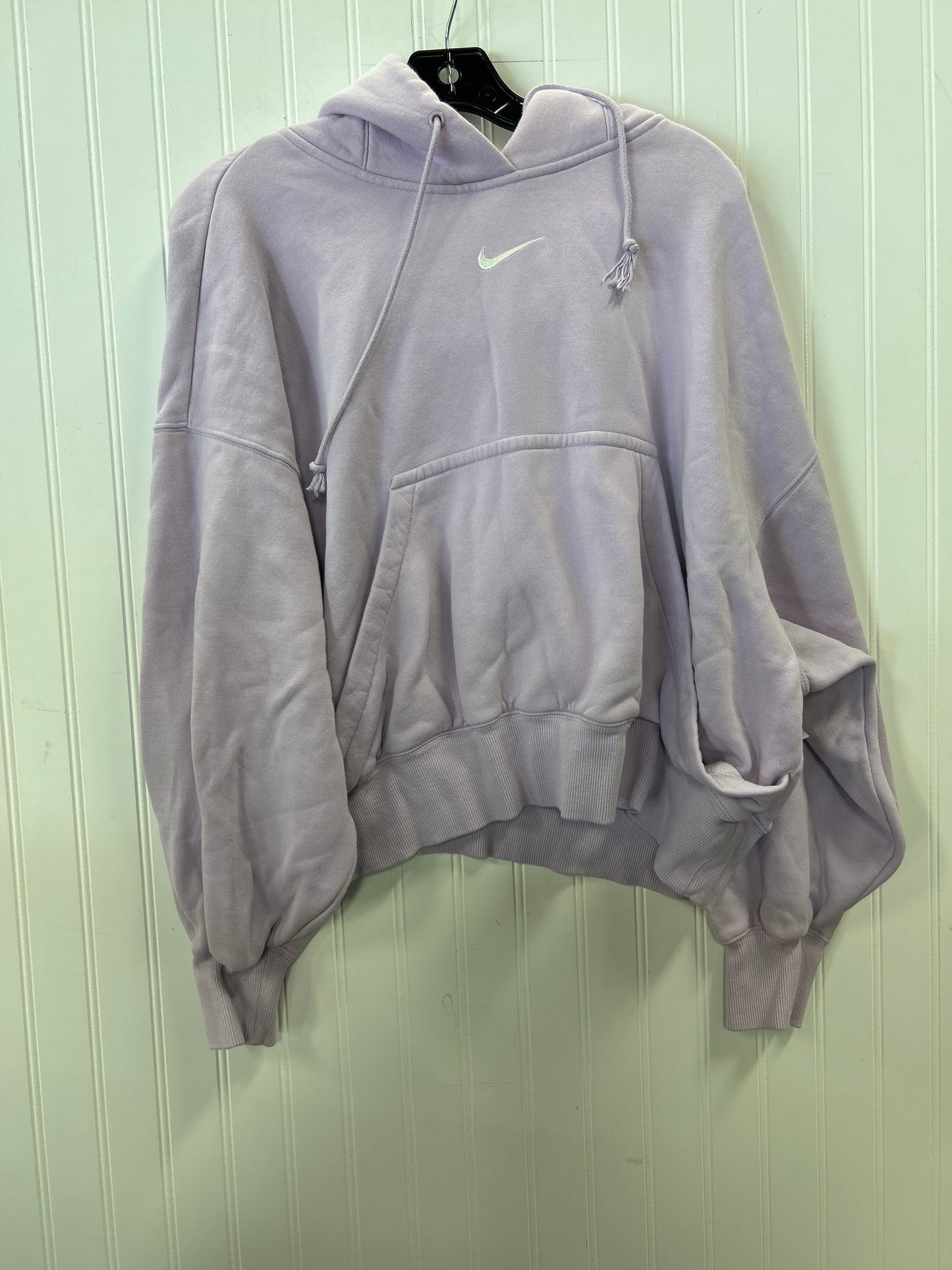 Athletic Sweatshirt Hoodie By Nike Apparel In Purple, Size:S