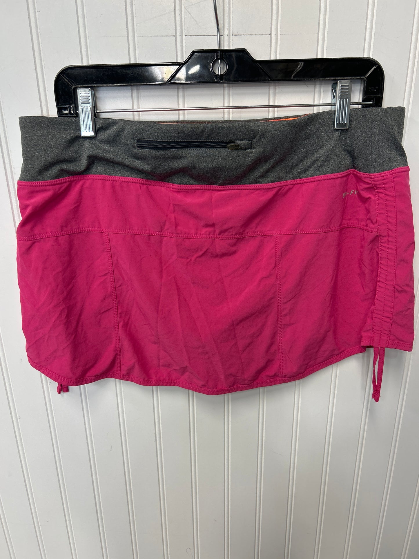 Athletic Shorts By Nike Apparel In Green & Pink, Size:L