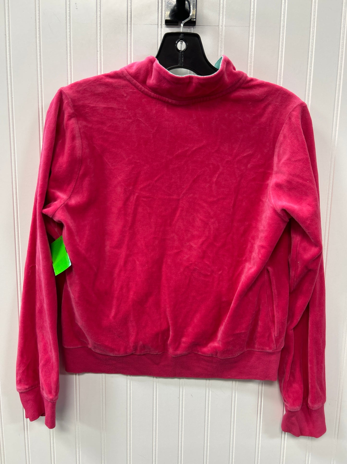 Athletic Jacket By Lacoste In Pink, Size:Xs