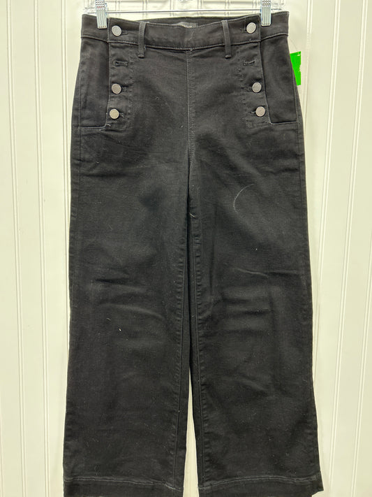 Jeans Wide Leg By Ann Taylor In Black, Size:4