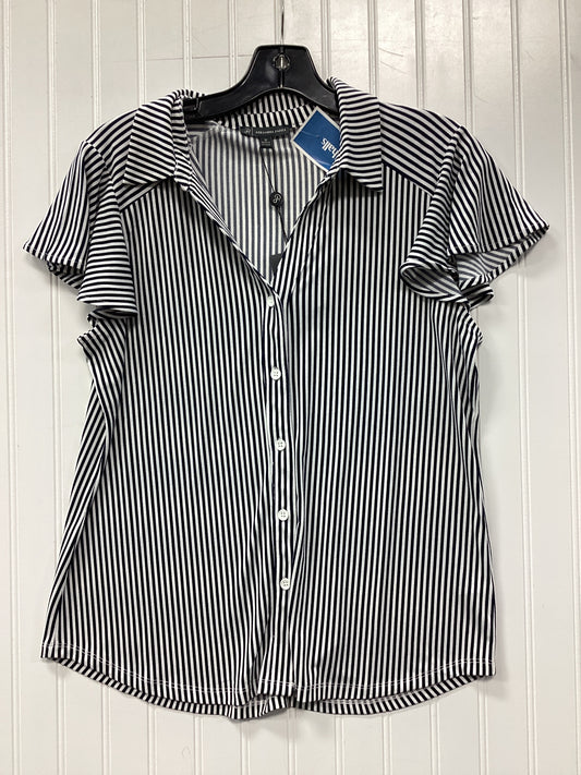 Top Ss By Adrianna Papell In Striped Pattern, Size:M