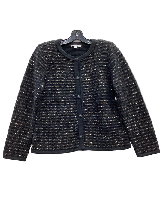 Sweater Cardigan By Chicos In Black, Size:M