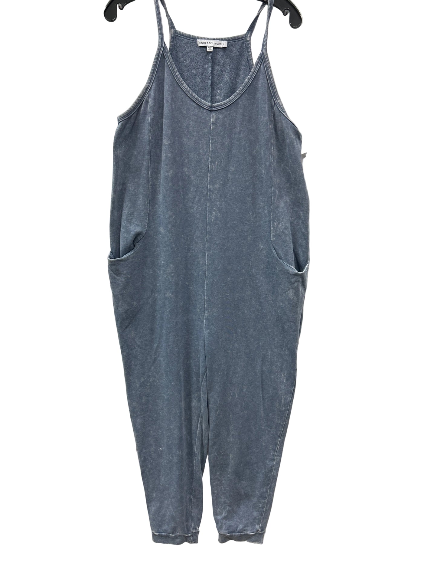 Jumpsuit By Sincerely Jules In Blue, Size:L