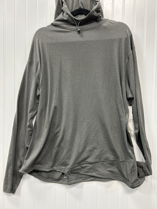 Athletic Top Ls Hoodie By Mono B In Grey, Size:1X