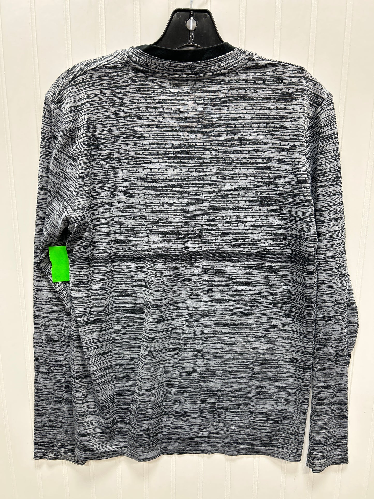 Athletic Top Ls Collar By Nike Apparel In Grey, Size:M