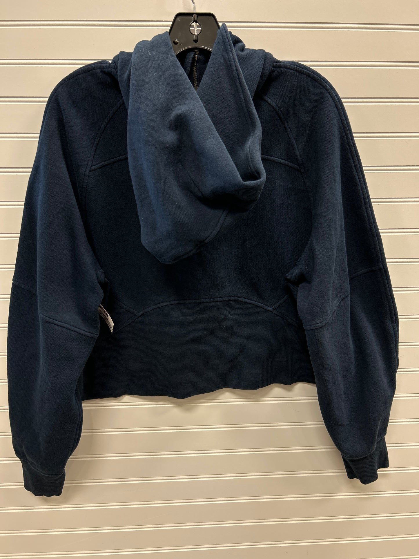 Athletic Jacket By Lululemon In Navy, Size:M