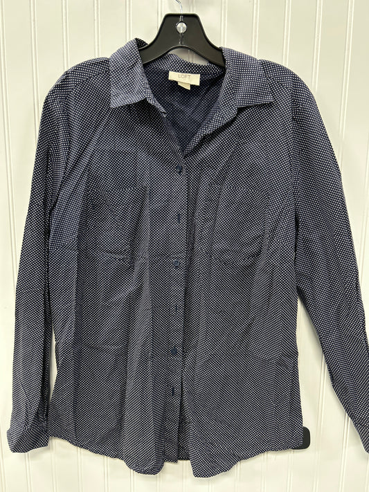 Top Ls By Loft In Navy, Size:L