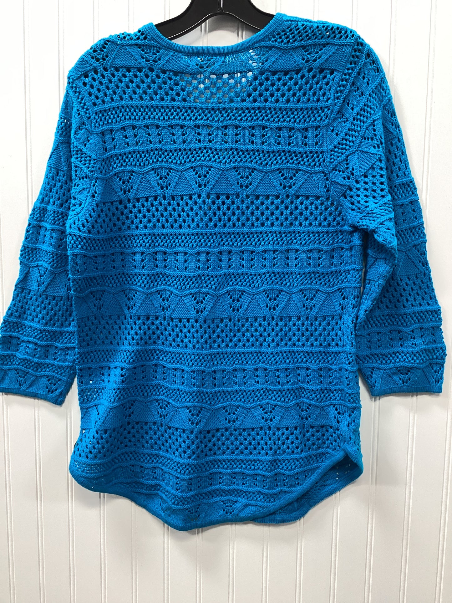 Top Ls By Jeanne Pierre In Blue, Size:L
