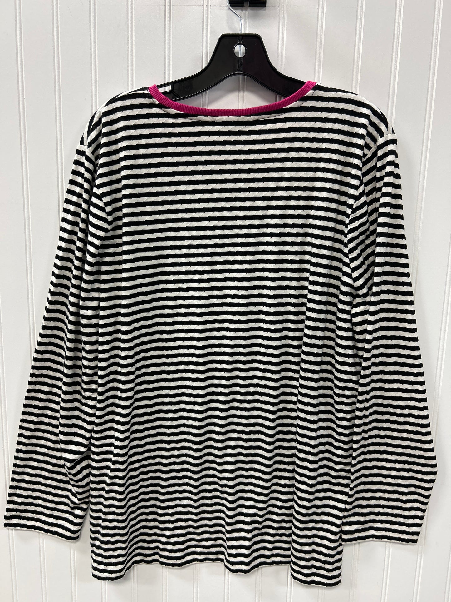 Top Ls By Chicos In Black & White, Size:Xl