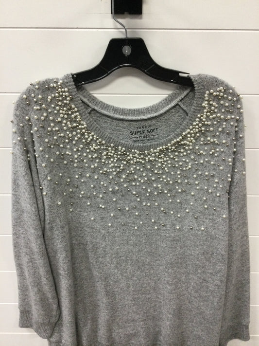 Top Ls By Torrid In Grey, Size:2X