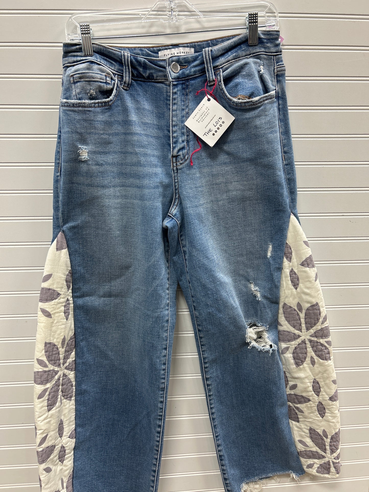Jeans Wide Leg By Flying Monkey In Blue Denim, Size:6