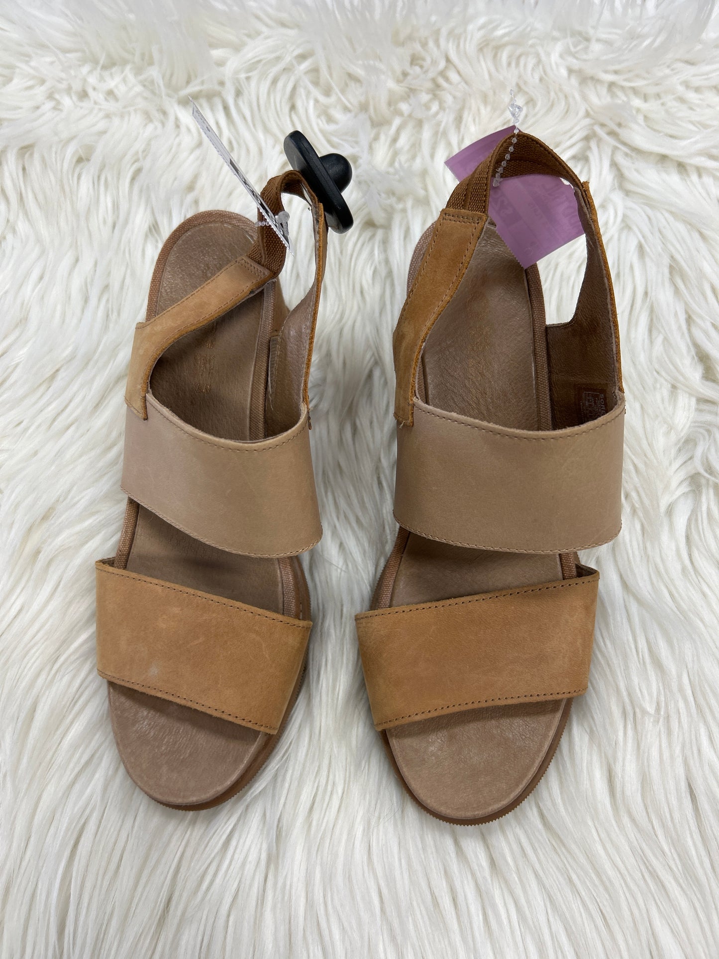Sandals Flats By Sorel In Tan, Size:9