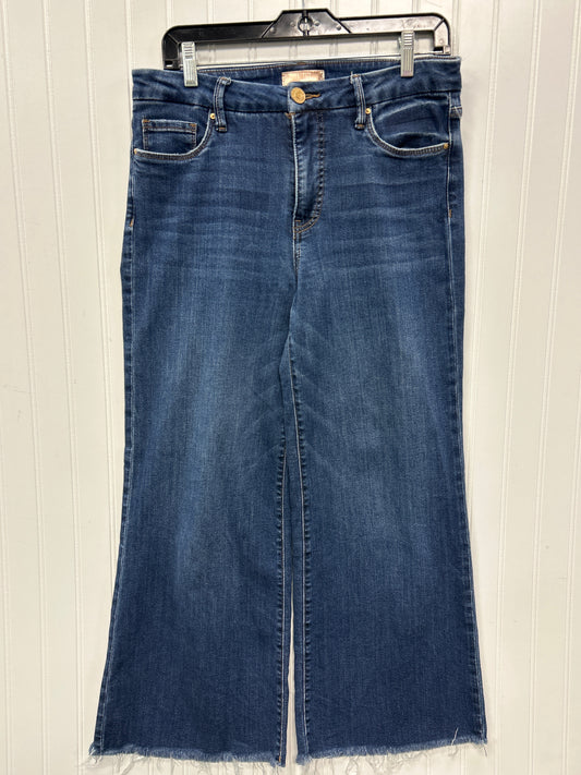 Jeans Wide Leg By Kut In Blue Denim, Size:6