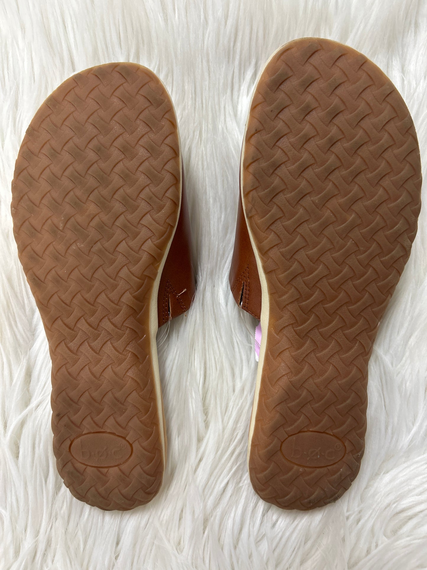 Sandals Flats By Boc In Brown, Size:9