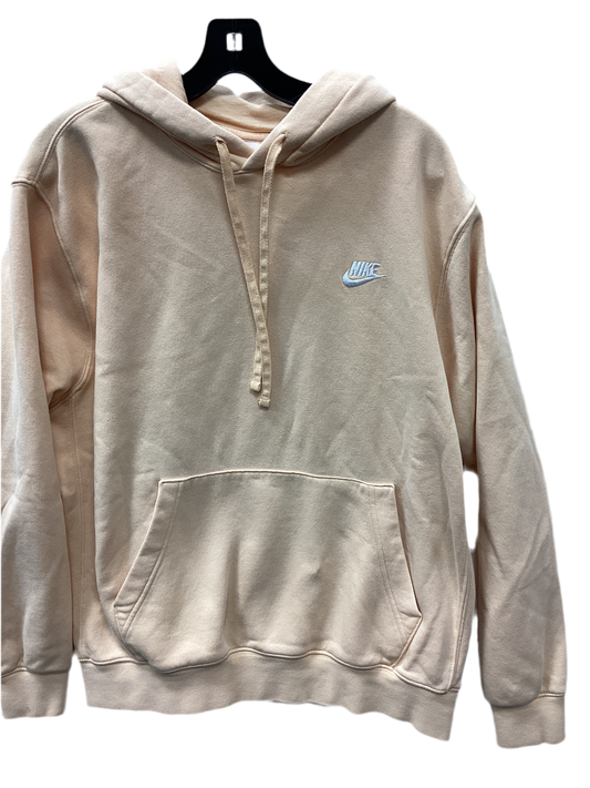 Sweatshirt Hoodie By Nike Apparel In Peach, Size:L