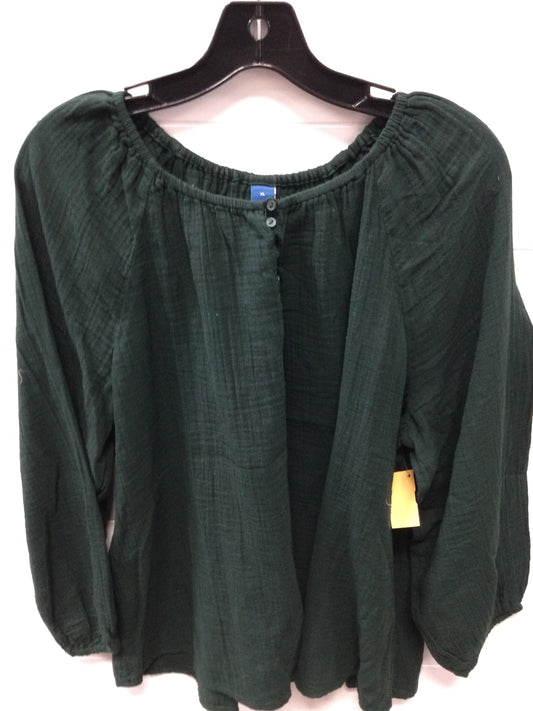Top Ls By Old Navy In Green, Size:Xl