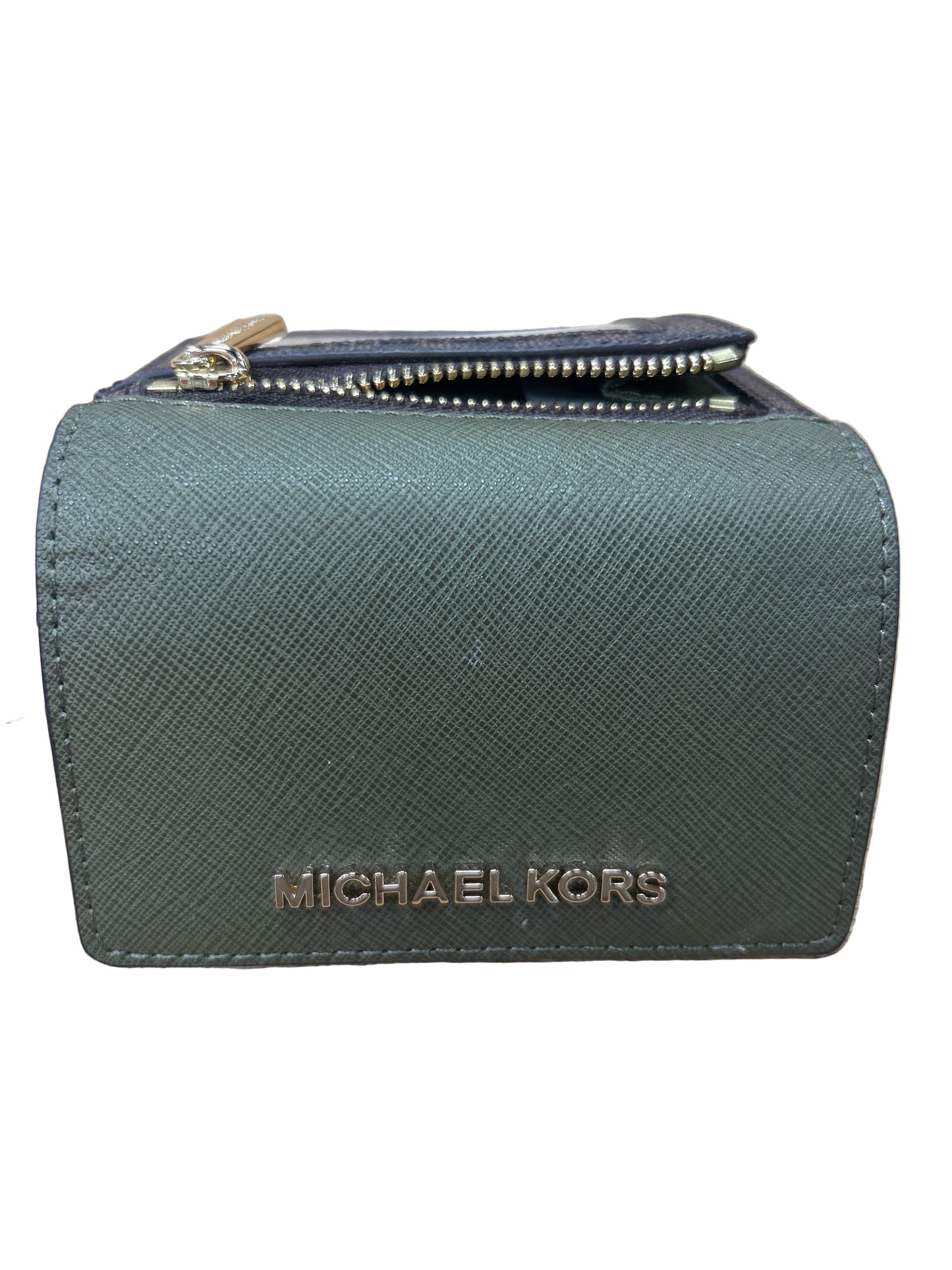 Wallet Designer By Michael Kors In Green, Size:Small