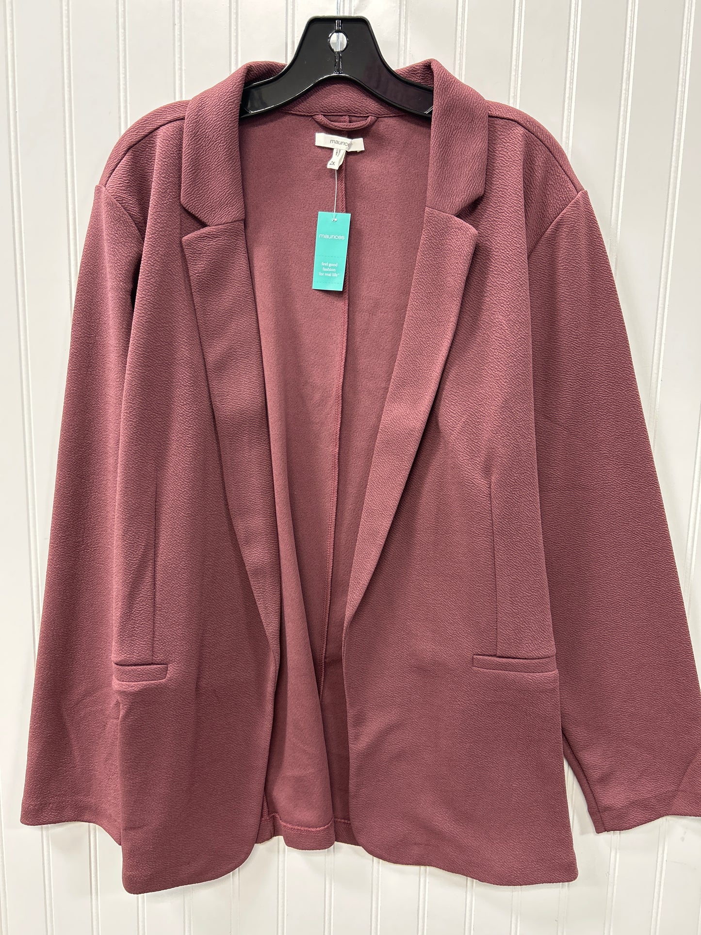 Blazer By Maurices In Red, Size:2X