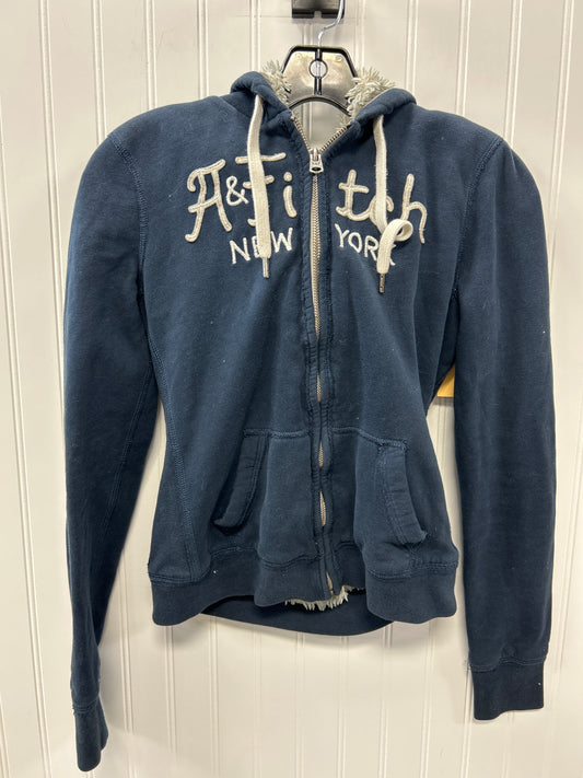 Sweatshirt Hoodie By Abercrombie And Fitch In Navy, Size:M
