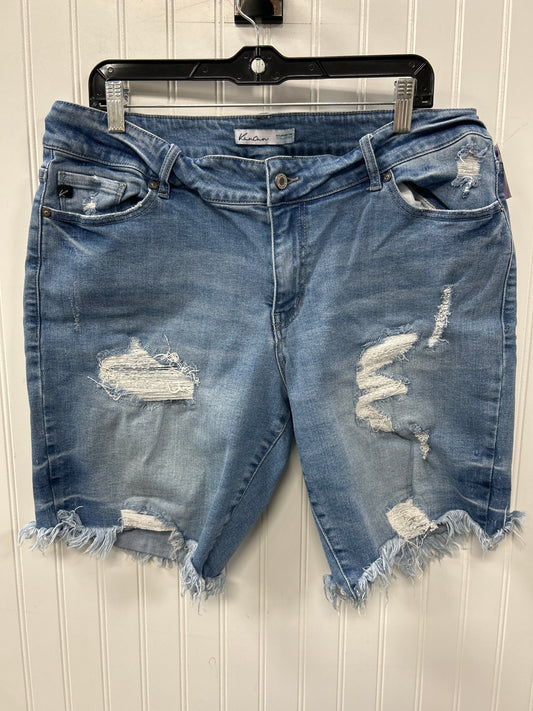 Shorts By Kancan In Blue Denim, Size:18