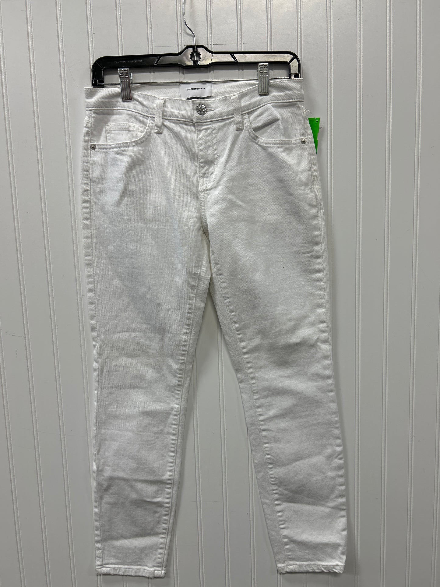 Jeans Skinny By Current/Elliott In White Denim, Size:2