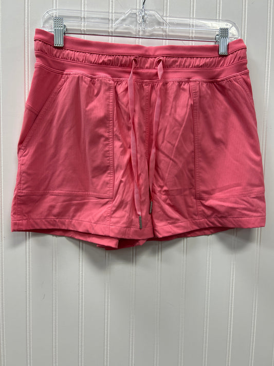 Athletic Shorts By Lululemon In Pink, Size:8