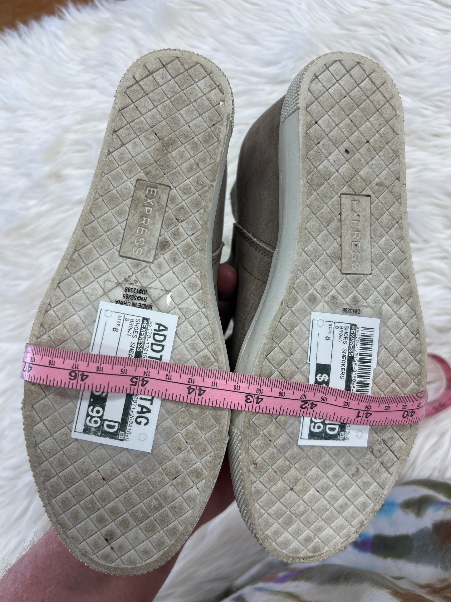 Shoes Sneakers By Express In Brown, Size:8