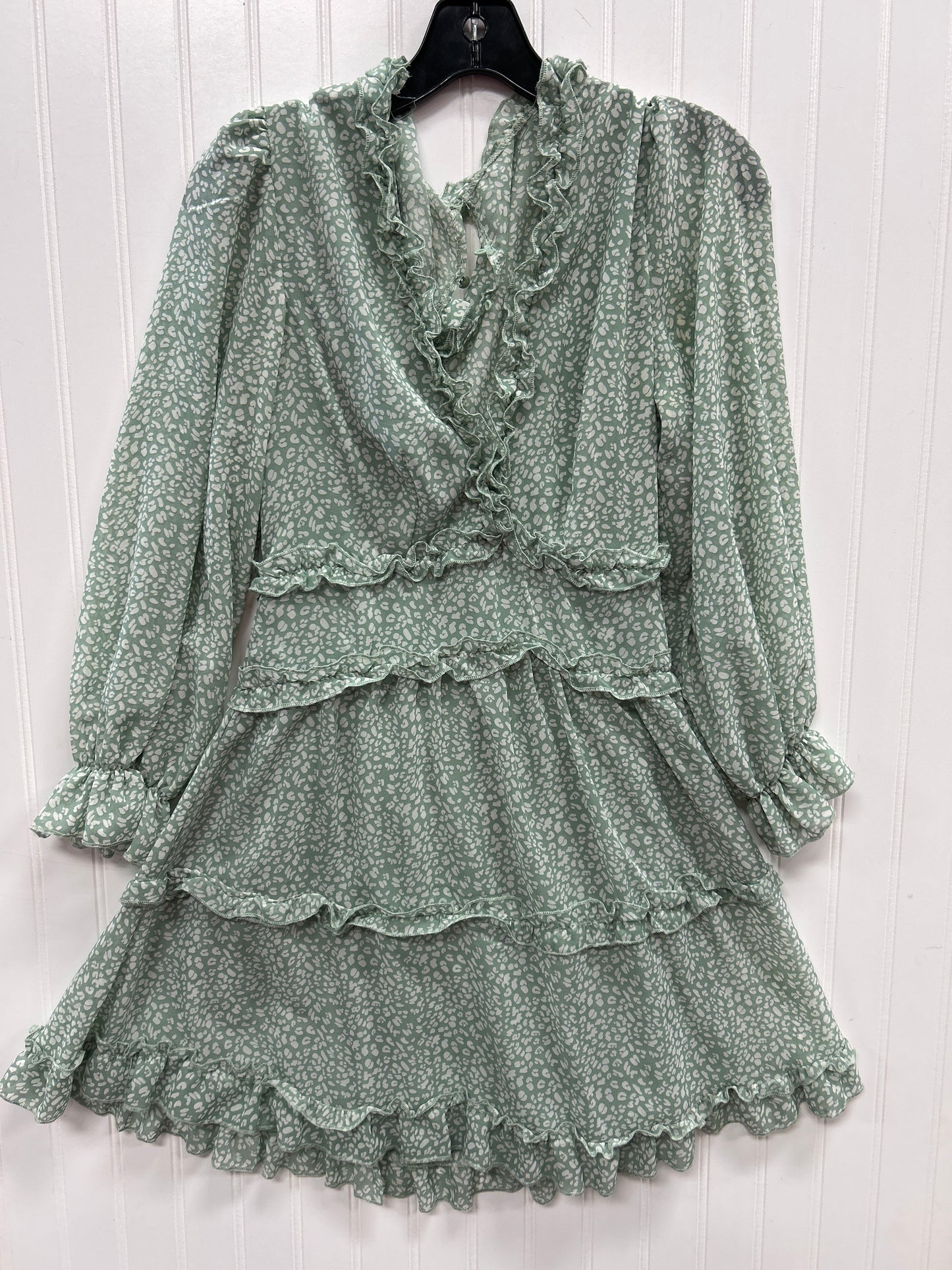 Dress Casual Midi By Cmc In Green, Size:M