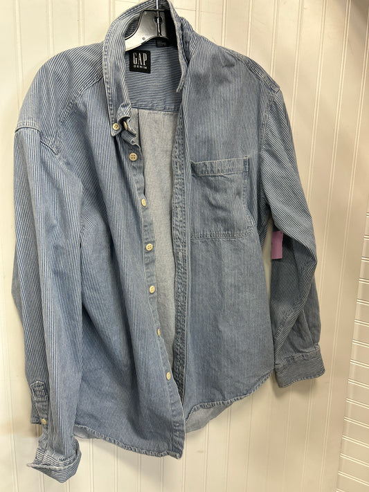 Jacket Denim By Gap In Blue Denim, Size:L
