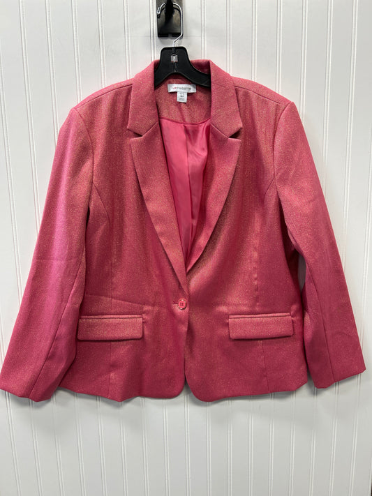 Blazer By Liz Claiborne In Pink, Size:18