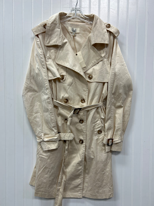 Coat Trench Coat By Easel In Tan, Size:M