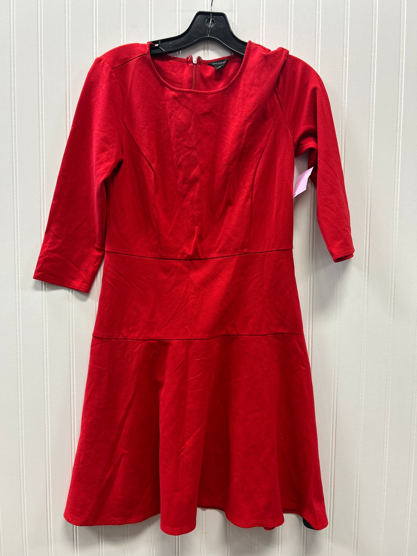 Dress Work By Ann Taylor In Red, Size:2