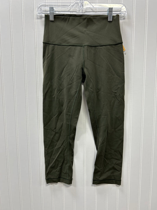 Athletic Leggings Capris By Lululemon In Green, Size:6