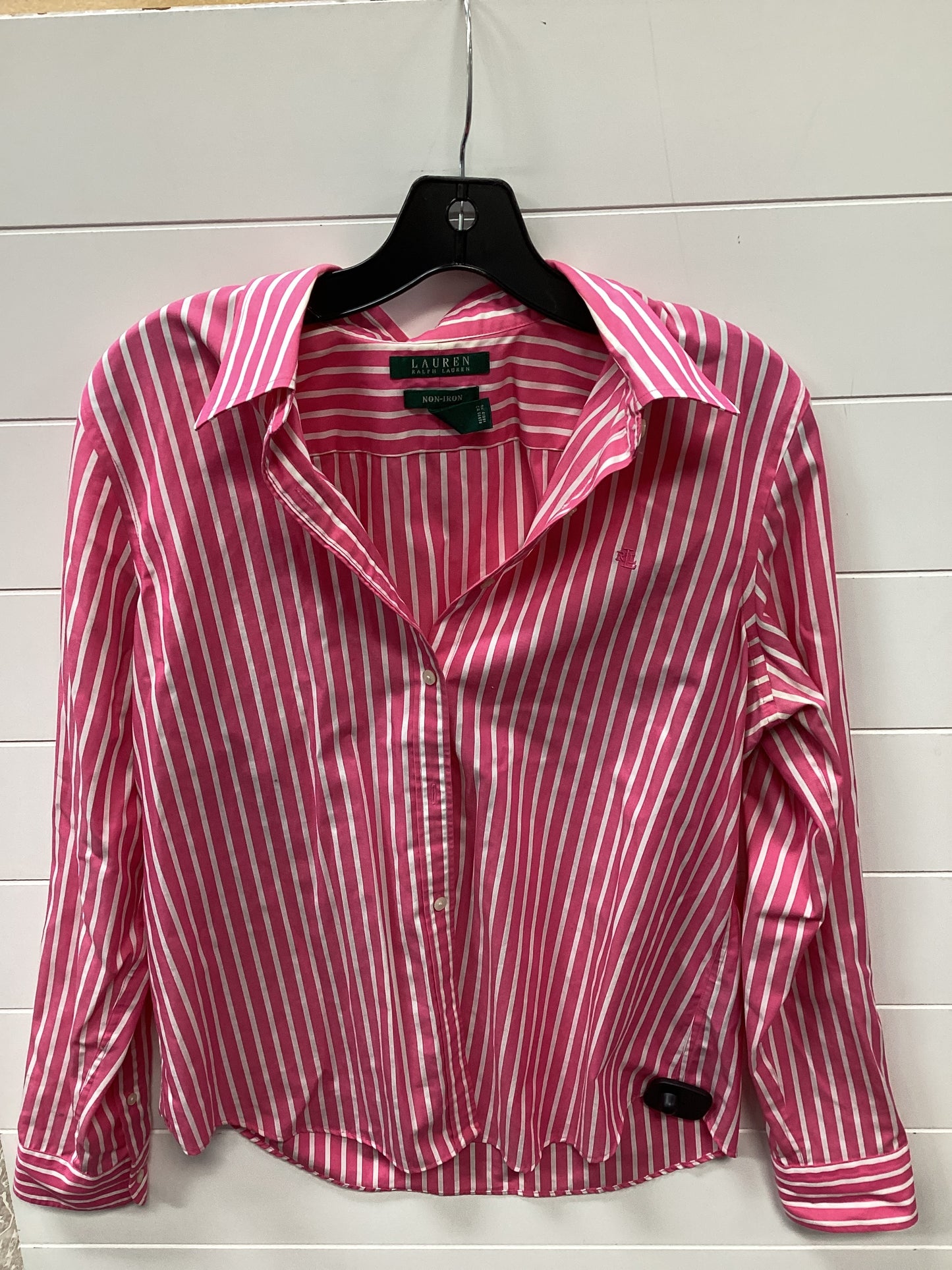 Top Ls By Lauren By Ralph Lauren In Pink, Size:L