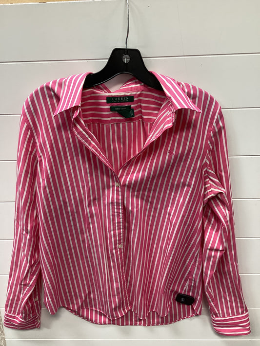 Top Ls By Lauren By Ralph Lauren In Pink, Size:L