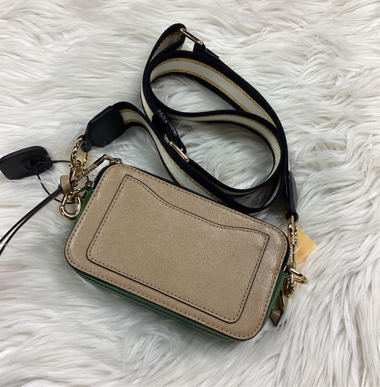 Handbag Luxury Designer By Marc Jacobs In Green & Tan, Size:Small