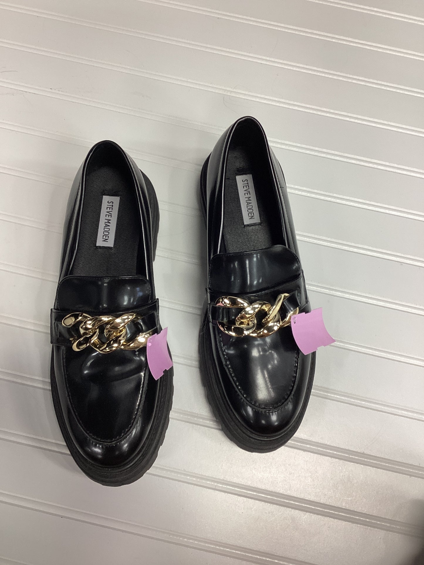 Shoes Heels Block By Steve Madden In Black, Size:9.5