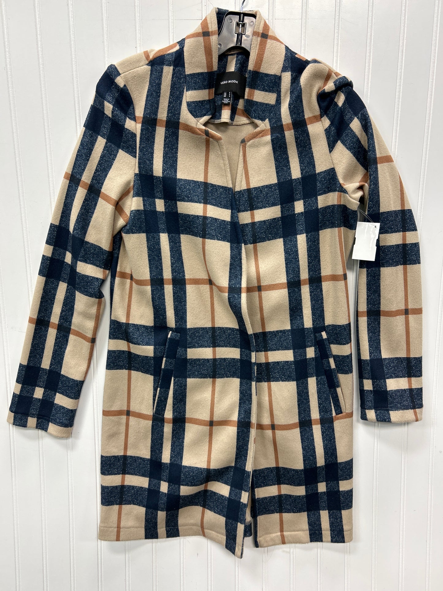 Jacket Fleece By Vero Moda In Plaid Pattern, Size:S
