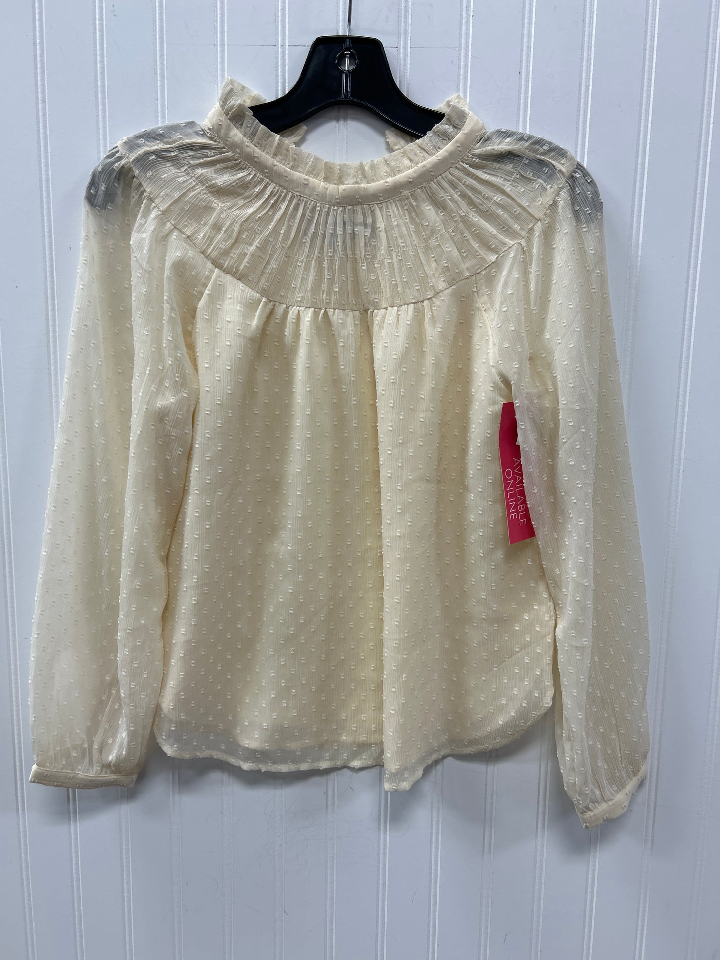 Top Ls By Loft In Cream, Size:Xsp