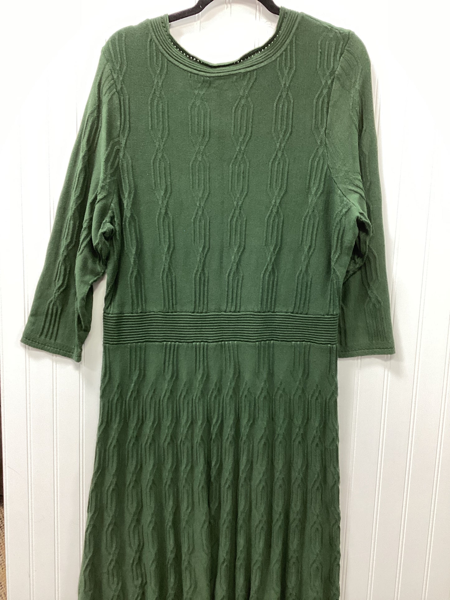 Dress Sweater By Lane Bryant In Green, Size:1X