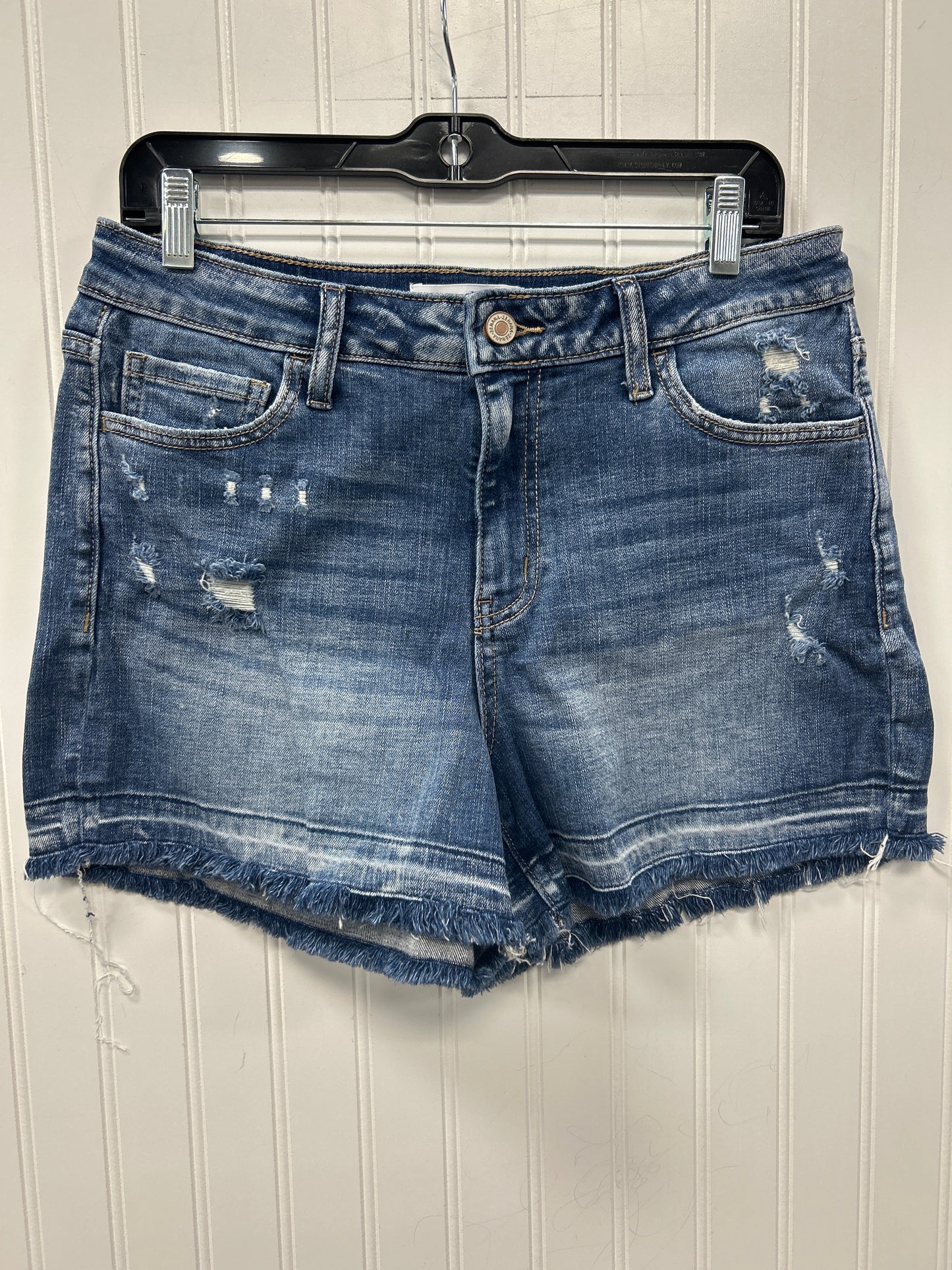 Shorts By Zenana In Blue Denim, Size:L
