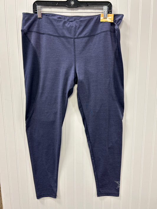 Athletic Leggings By Clothes Mentor In Blue, Size:Xl