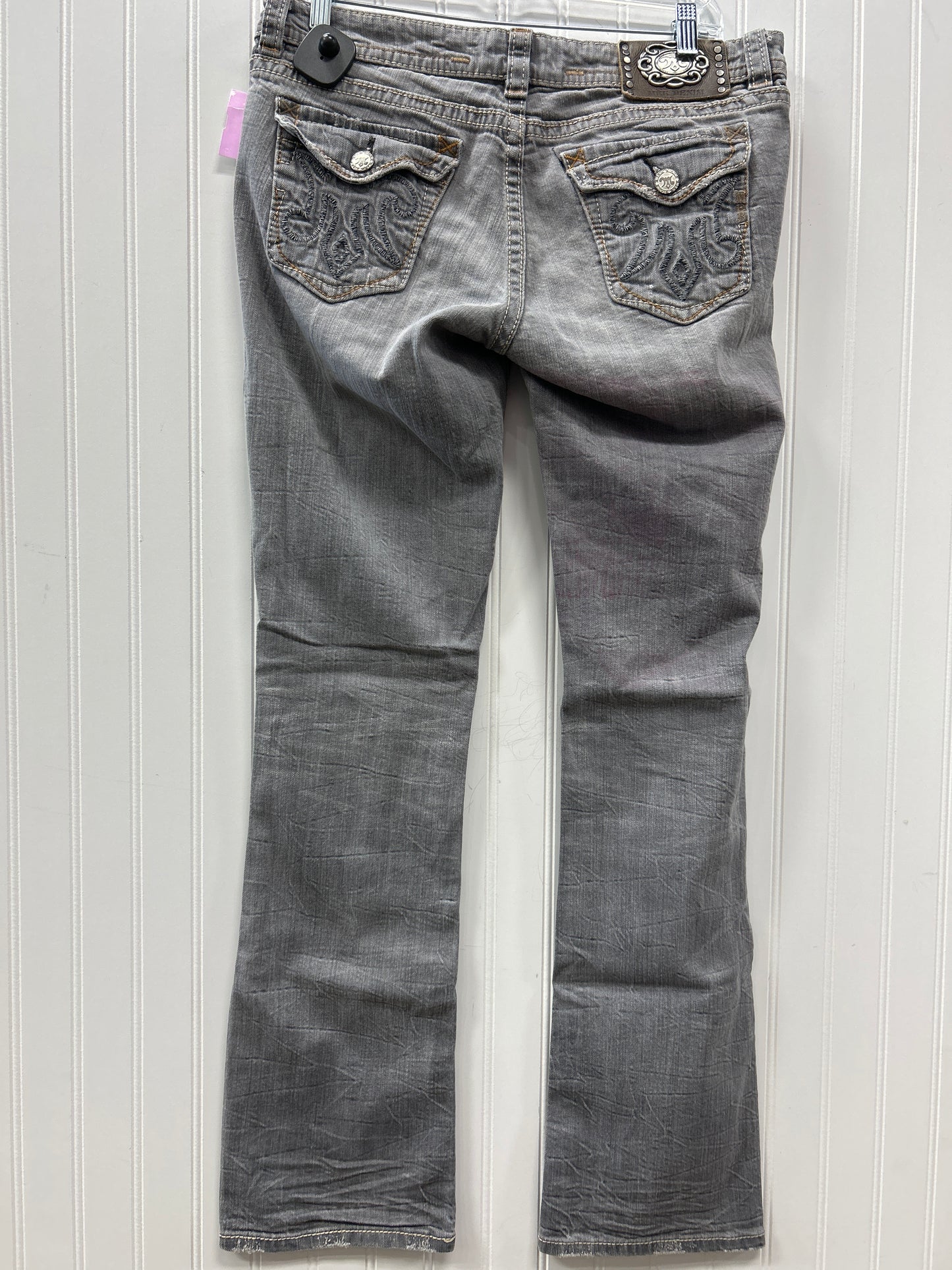 Jeans Boot Cut By Cmb In Grey Denim, Size:10L