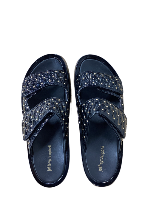 Sandals Flats By Jeffery Campbell In Black, Size:9