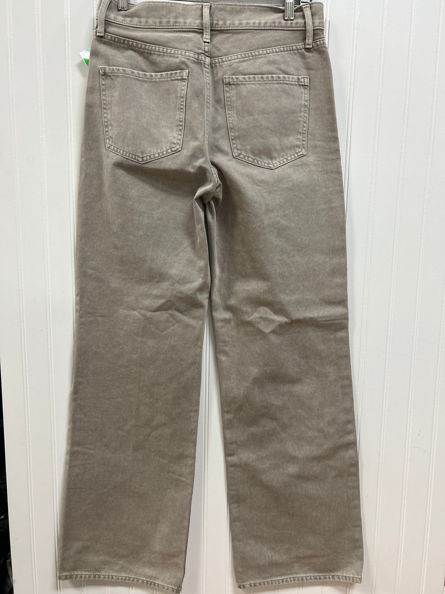 Jeans Wide Leg By Express In Taupe, Size:4 NWT