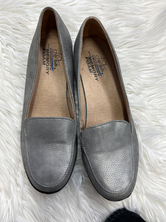 Shoes Flats By Life Stride In Silver, Size:10