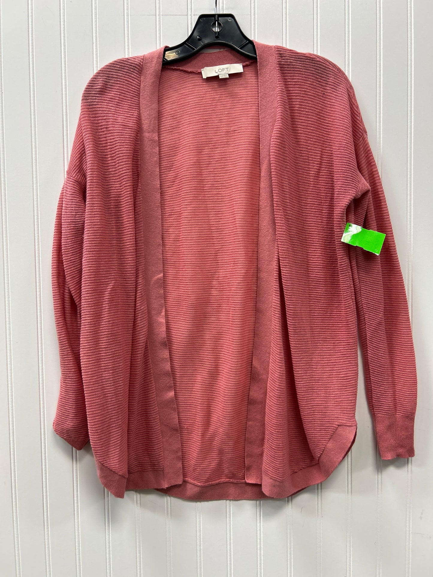 Cardigan By Loft In Pink, Size:Xs