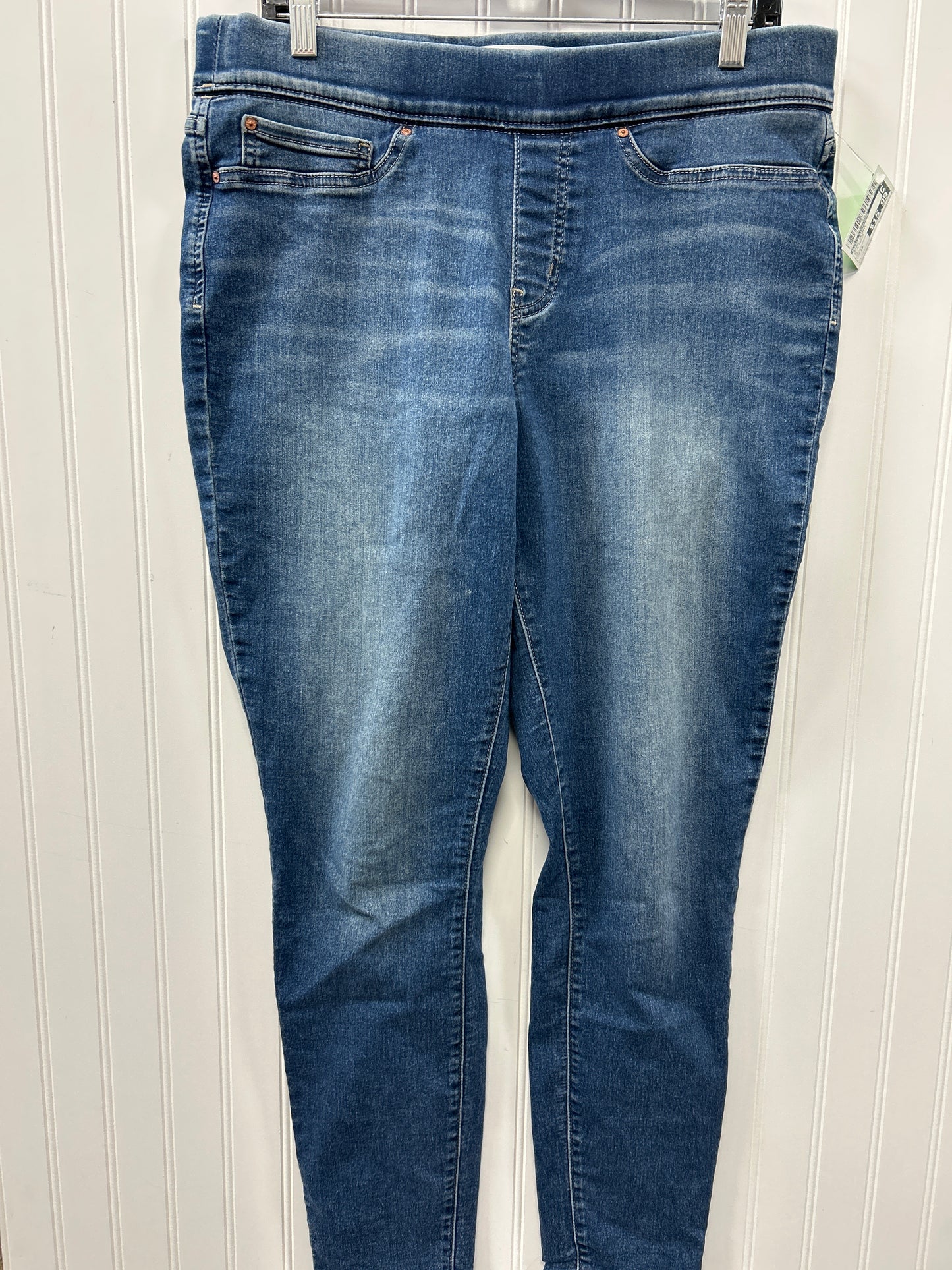 Jeans Skinny By Levis Signature In Blue Denim, Size:16